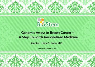 Biostem Seminar