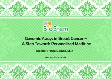 Biostem Seminar
